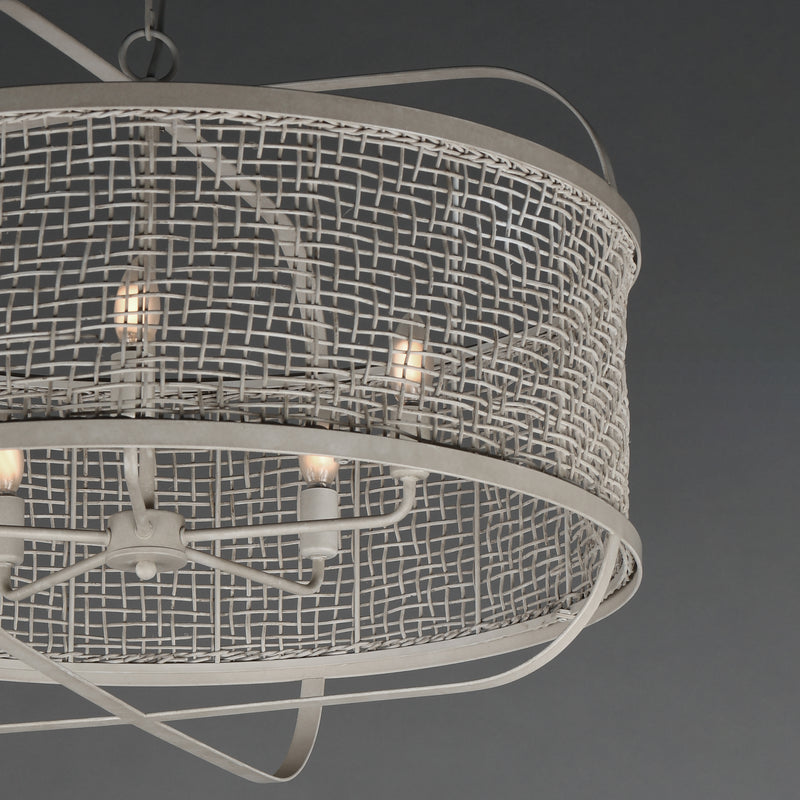 Maxim 22475WWT Cestino 30" Pendant | Weathered White
