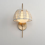 Maxim 22481SWGLD Macrame 1 Light Wall Sconce | Gold