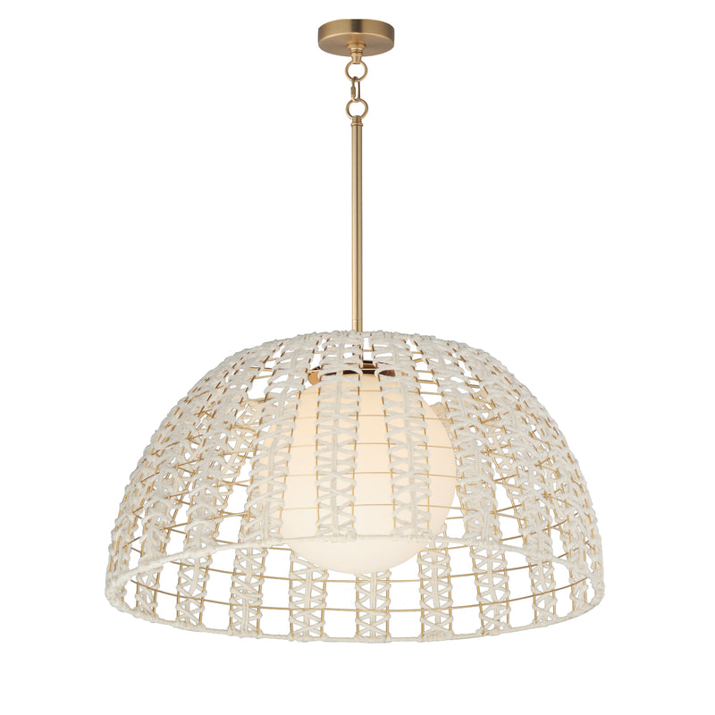 Maxim 22482SWGLD Macrame 1 Light Pendant | Gold