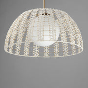 Maxim 22482SWGLD Macrame 1 Light Pendant | Gold