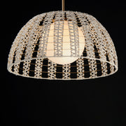 Maxim 22482SWGLD Macrame 1 Light Pendant | Gold