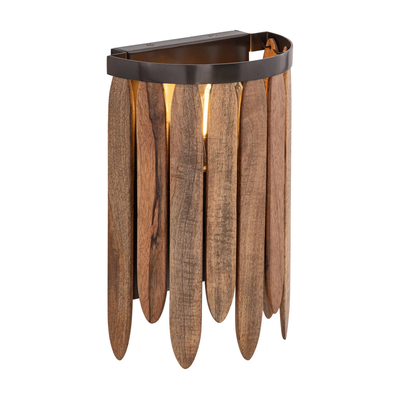 Maxim 22510WNGM Marimba Wall Sconce | Walnut