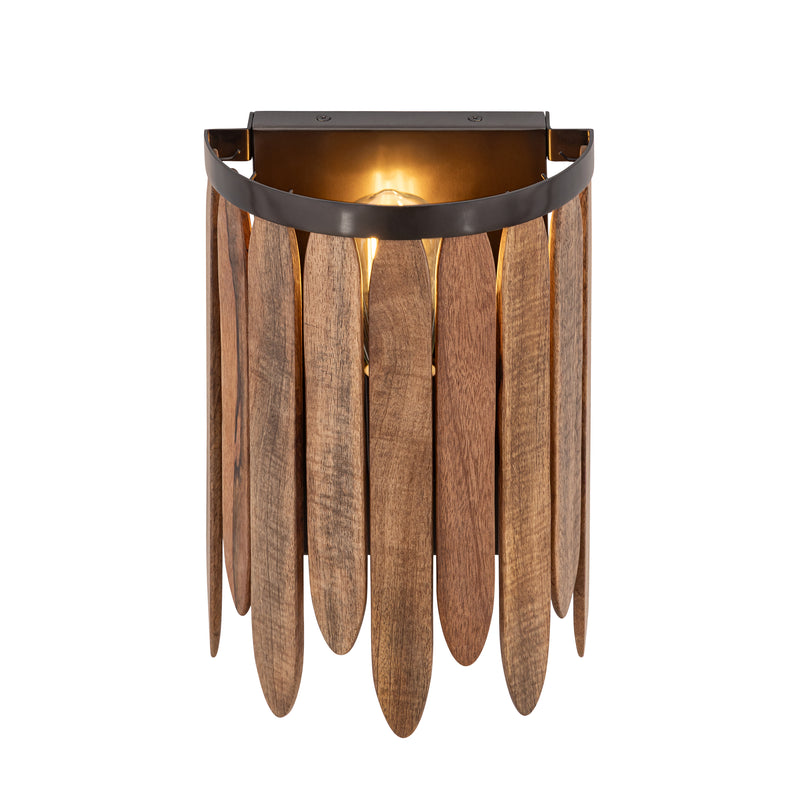 Maxim 22510WNGM Marimba Wall Sconce | Walnut