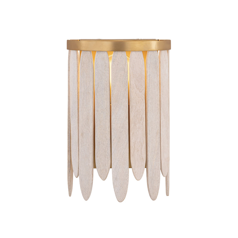 Maxim 22510WWTNAB Marimba Wall Sconce | Weathered White