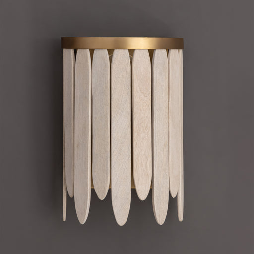 Maxim 22510WWTNAB Marimba Wall Sconce | Weathered White