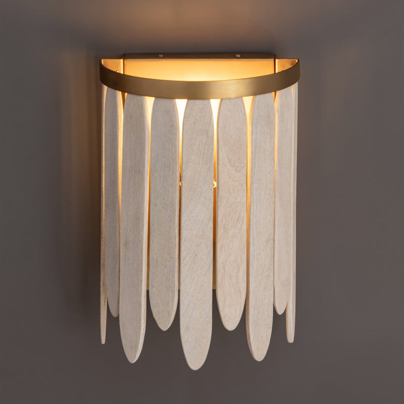 Maxim 22510WWTNAB Marimba Wall Sconce | Weathered White