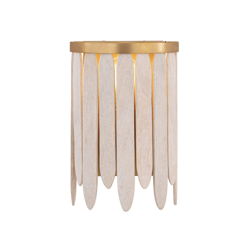 Maxim 22510WWTNAB Marimba Wall Sconce | Weathered White