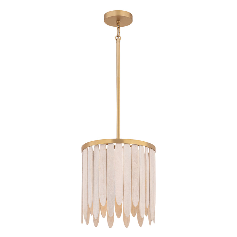 Maxim 22511WWTNAB Marimba 12" Pendant | Weathered White