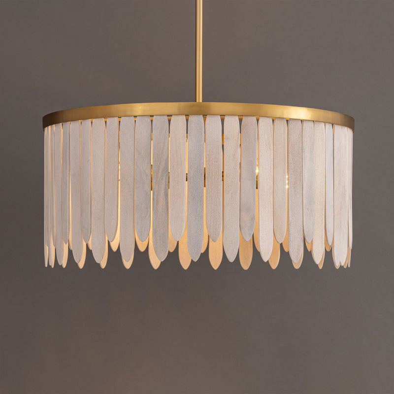 Maxim 22512WWTNAB Marimba 26" Pendant | Weathered White