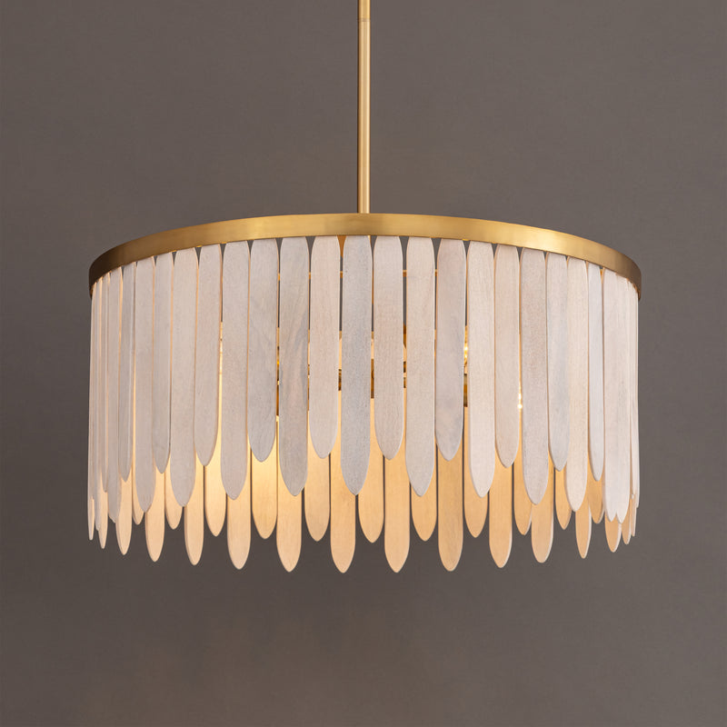Maxim 22512WWTNAB Marimba 26" Pendant | Weathered White