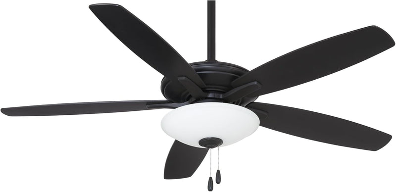 Minka Aire Mojo F522L-CL 52-Inch LED Ceiling Fan in Coal Black