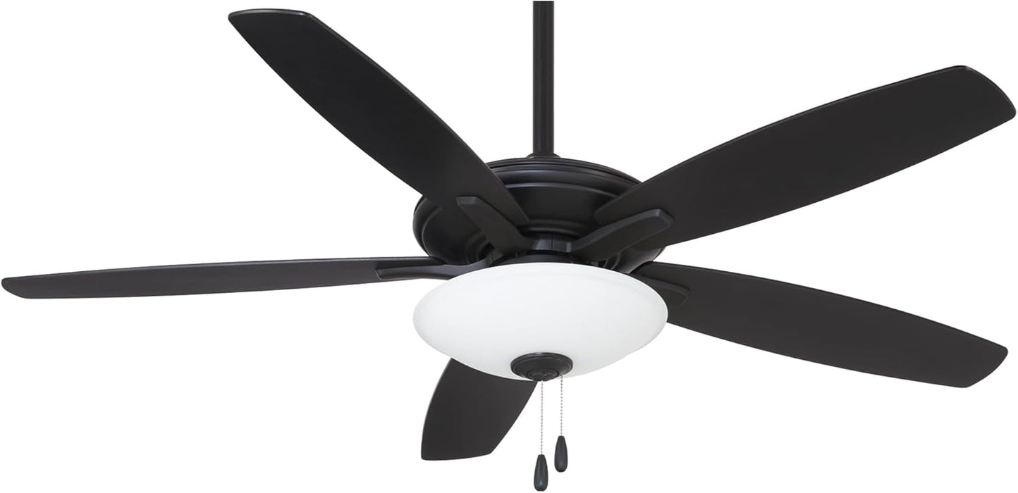 Minka Aire F522L-CL Mojo 52" Coal Black Ceiling Fan with LED Light