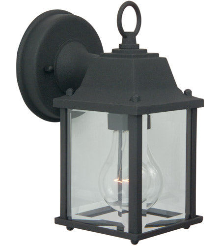 Craftmade Z192-TB Coach Lights Cast 1 Light Small Outdoor Wall Lantern -Textured Black