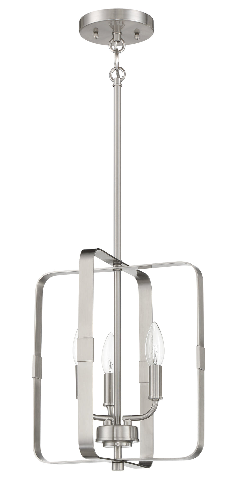 Craftmade 56033-BNK Stowe 3 Light Foyer -Brushed Polished Nickel