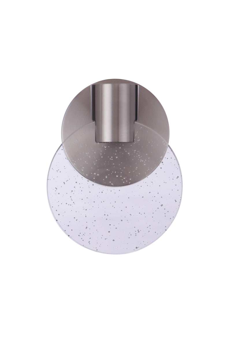 Craftmade 15106BNK-LED Glisten 1 Light LED Wall Light Sconce -Brushed Polished Nickel
