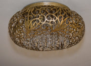 Maxim 24150BCGS Arabesque 7 Light Flush Mount | Golden Silver