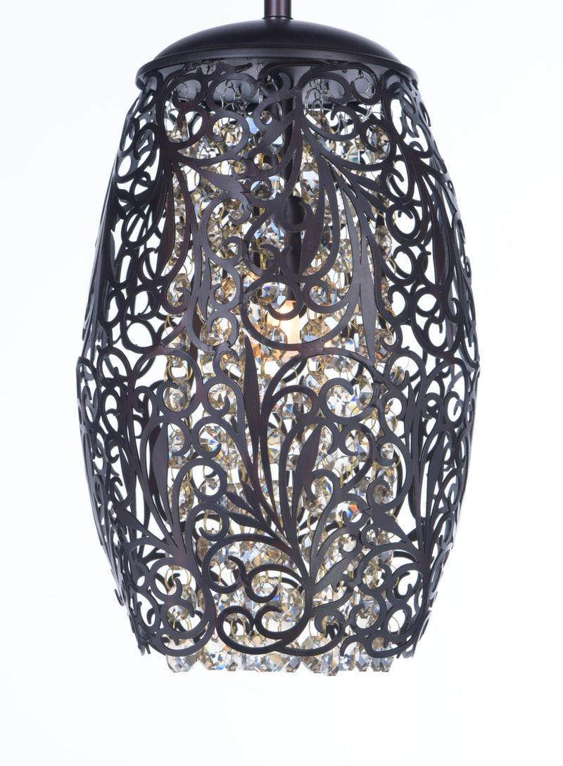 Maxim 24153BCGS Arabesque 1 Light Mini Pendant | Golden Silver