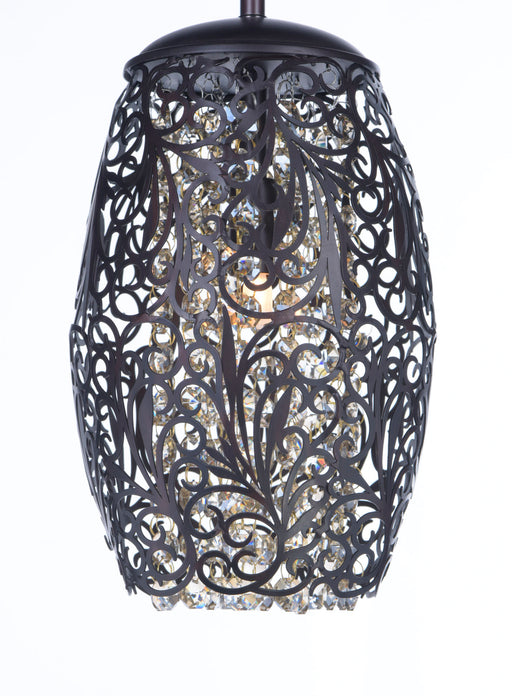 Maxim 24153BCGS Arabesque 1 Light Mini Pendant | Golden Silver