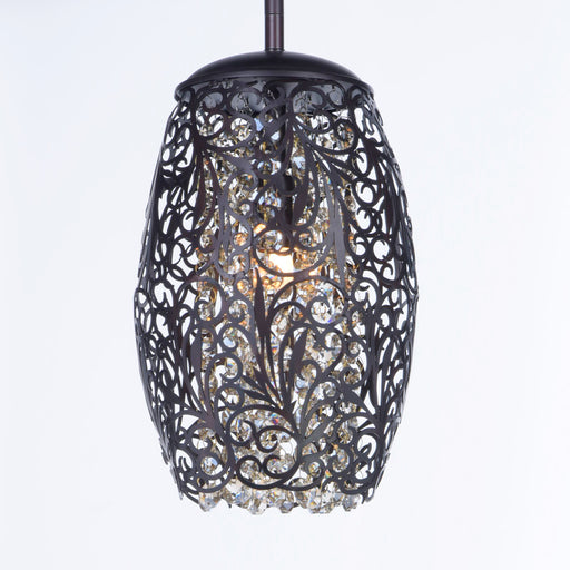 Maxim 24153CGOI Arabesque 1 Light Mini Pendant | Oil Rubbed Bronze