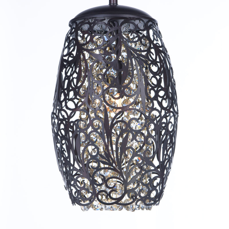 Maxim 24153CGOI Arabesque 1 Light Mini Pendant | Oil Rubbed Bronze