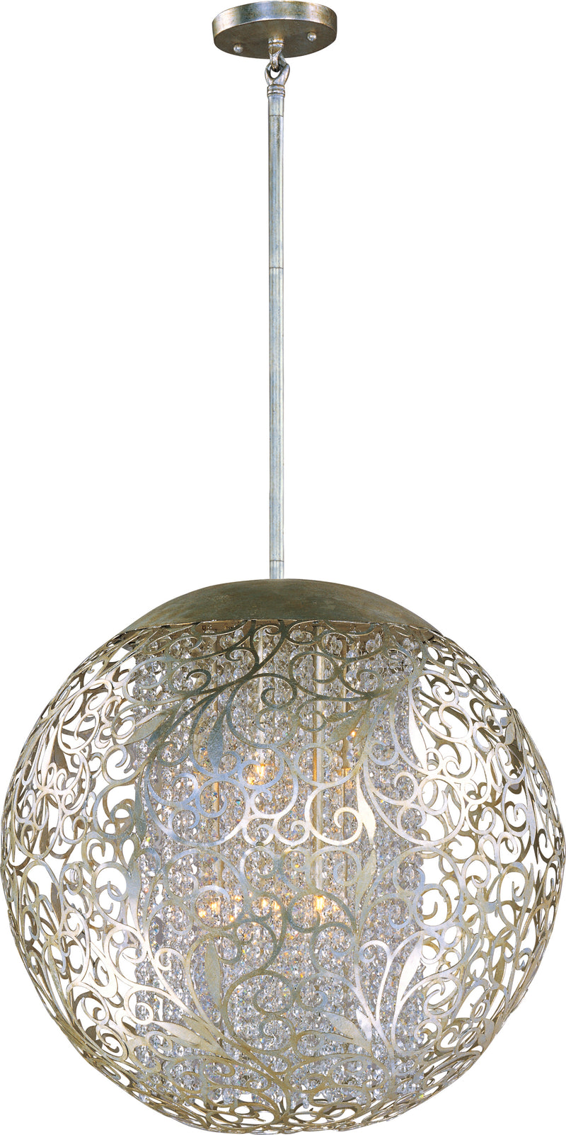 Maxim 24156BCGS Arabesque 9 Light Pendant | Golden Silver