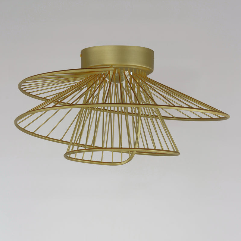 Maxim 24170NAB Zeta LED Flush Mount | Natural Aged Brass