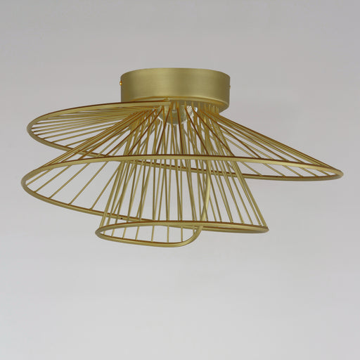 Maxim 24170NAB Zeta LED Flush Mount | Natural Aged Brass