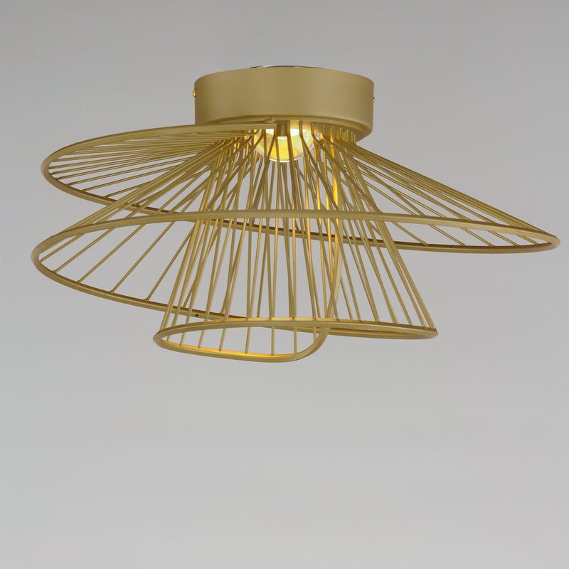 Maxim 24170NAB Zeta LED Flush Mount | Natural Aged Brass