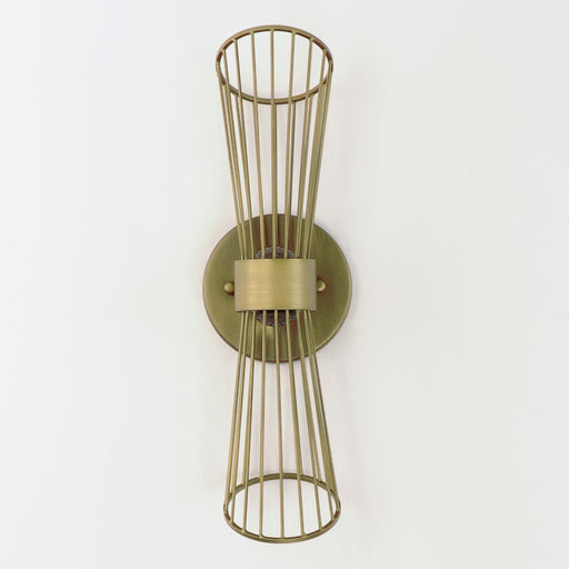 Maxim 24171NAB Zeta LED Wall Sconce | Natural Aged Brass
