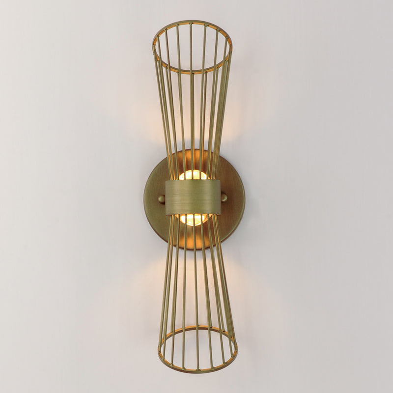 Maxim 24171NAB Zeta LED Wall Sconce | Natural Aged Brass