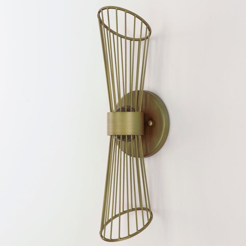 Maxim 24171NAB Zeta LED Wall Sconce | Natural Aged Brass