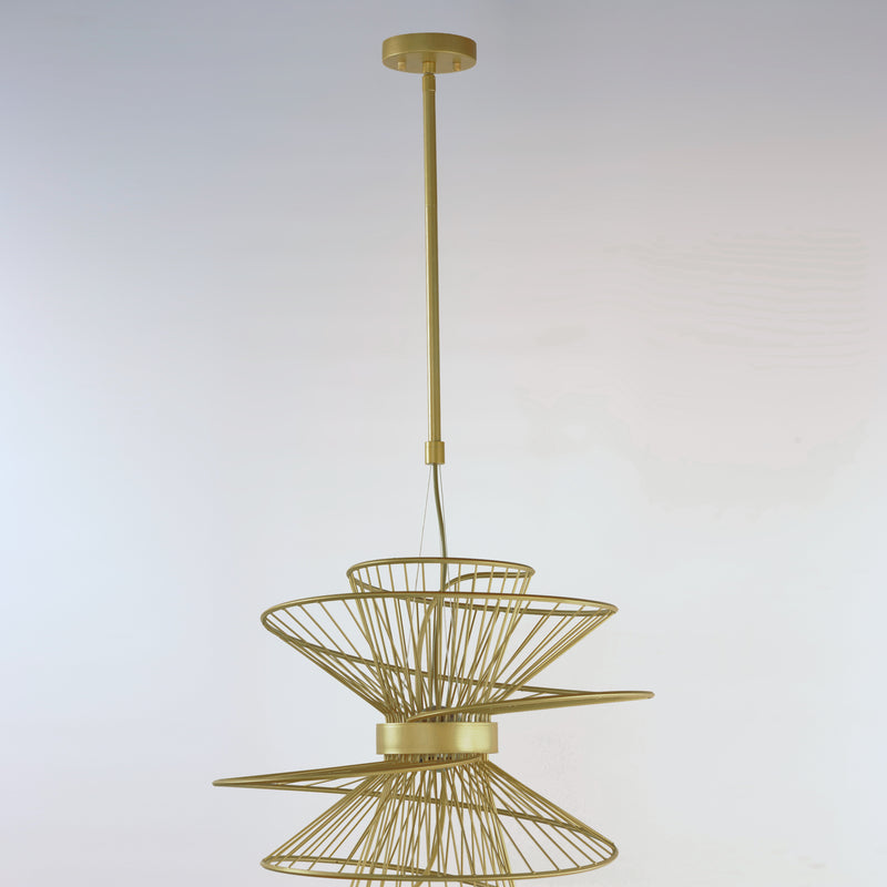 Maxim 24174NAB Zeta Medium LED Pendant | Natural Aged Brass