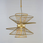Maxim 24174NAB Zeta Medium LED Pendant | Natural Aged Brass
