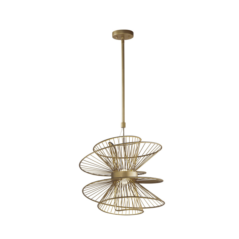 Maxim 24174NAB Zeta Medium LED Pendant | Natural Aged Brass
