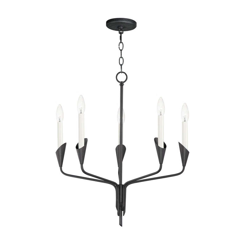 Maxim 24345BK Calyx 5 Light Chandelier | Black