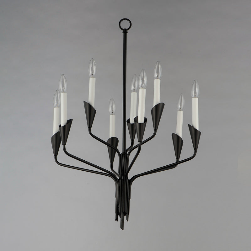 Maxim 24349BK Calyx 9 Light Chandelier | Black
