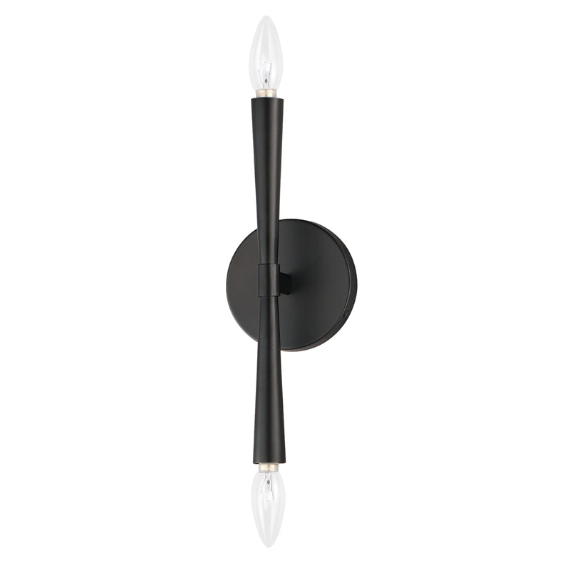 Maxim 24620BK Rome 2 Light Wall Sconce | Black