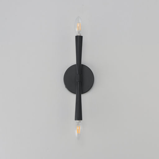Maxim 24620BK Rome 2 Light Wall Sconce | Black