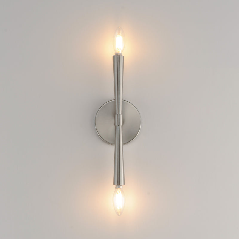Maxim 24620SN Rome 2 Light Wall Sconce | Satin Nickel