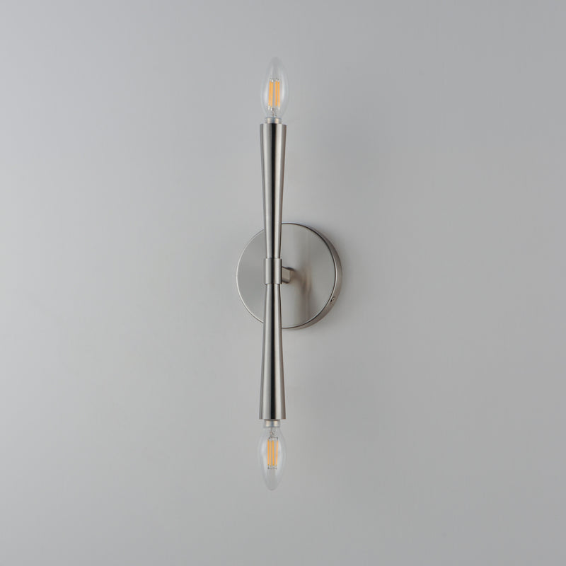 Maxim 24620SN Rome 2 Light Wall Sconce | Satin Nickel