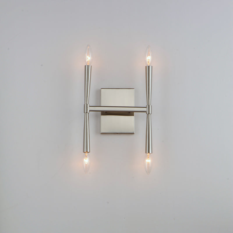 Maxim 24622SN Rome 4 Light Wall Sconce | Satin Nickel