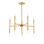 Maxim 24625SBR Rome 10 Light Chandelier | Satin Brass