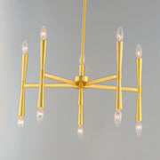 Maxim 24625SBR Rome 10 Light Chandelier | Satin Brass