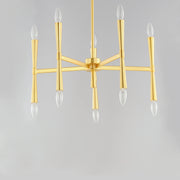 Maxim 24625SBR Rome 10 Light Chandelier | Satin Brass