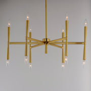 Maxim 24626SBR Rome 12 Light Chandelier | Satin Brass