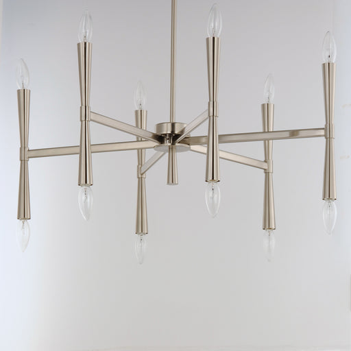 Maxim 24626SN Rome 12 Light Chandelier | Satin Nickel
