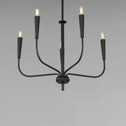 Maxim 24815BK Vela 5 Light Chandelier | Black