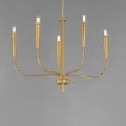 Maxim 24815SBR Vela 5 Light Chandelier | Satin Brass