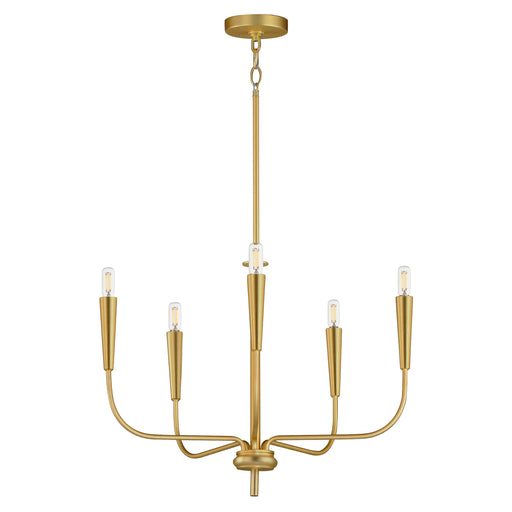 Maxim 24815SBR Vela 5 Light Chandelier | Satin Brass