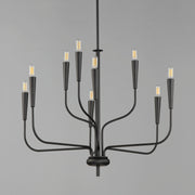 Maxim 24819BK Vela 9 Light Chandelier | Black